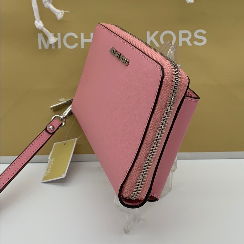 MICHAEL KORS MD ZA PHONE HOLDER WALLET Carnation